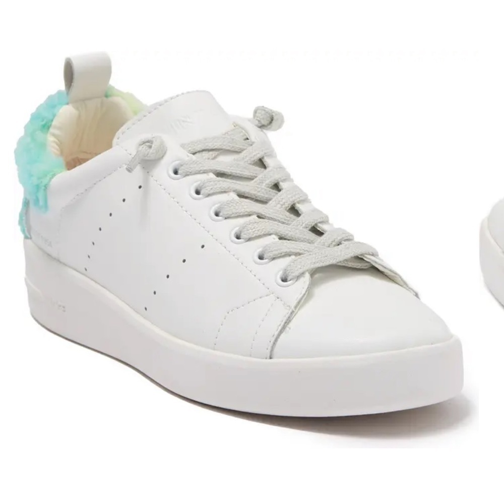 VINTAGE HAVANA Destiny Tie Dye Faux Fur Detail Sneaker Size 8 - Picture 2 of 10